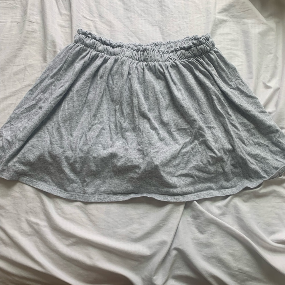 Cat & Jack Silver Smocked Skater Mini Skirt